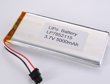 LP7852115 3.7V 5000MAH Li Ion Pil Üreticileri OEM Odm Desteklenen Yüksek Kapasiteli LiPo Paketi 2-3 Saat Şarj Zamanı