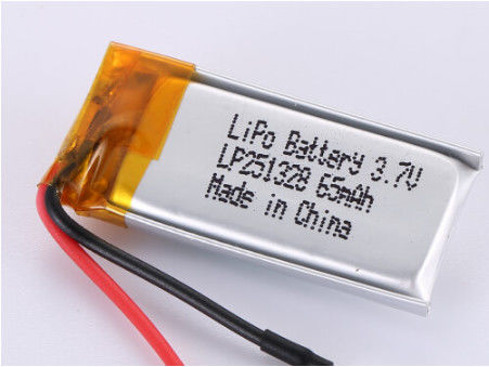 LP251328 3.7V 65MAH Li-Ion Pil Üreticileri Kısa devre koruma PCB güvenlik özellikleri ve açık voltaj