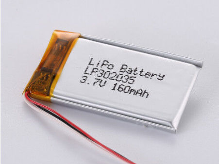 PCB Koruması ve Güç Tedarikçisi ile Yüksek Kapasiteli LiPo Paketi 3.7V LP302035 3.7V 160MAH Li Ion Pil Üreticileri