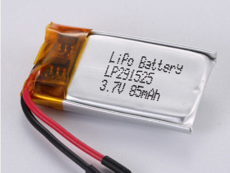 Sürekli nakliye için LP291525 3.7V 85MAH Li-Ion pil içerir