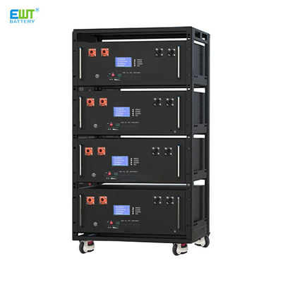 51.2V 200Ah Güneş Bataryası Lityum Demir Fosfat Rack Tipi Enerji Depolaması RoHS Sertifikasyonu ve RS232 İletişim ile