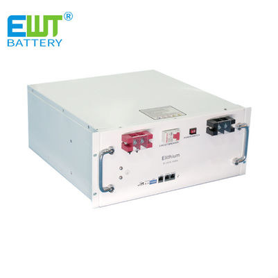 Rackmount Solar PV Ev Enerji Depolama Bataryası 48V Lityum Demir Fosfat Batarya Paketi -20C'den 60C'ye kadar çalışma aralığı ile