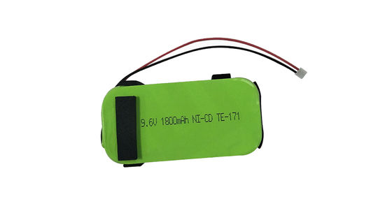 NI-CD Nikel Kadmiyum Pil 9.6V 1800MAH Kapasite ve 0.5A Maksimum Şarj Akımı Zehirli Malzemeler İçeren Kimya