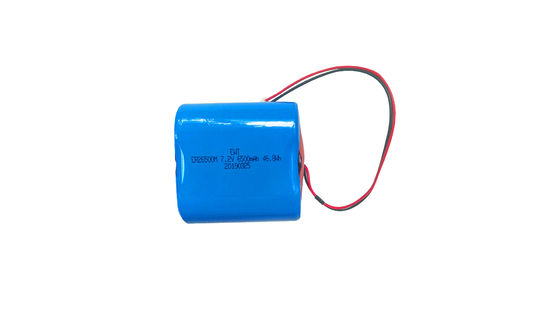 ER26500M 7.2V 6500MAH Yüksek Güvenilirlikli Düşük Bakım Gerektiren Birincil Lityum İyon Pil ile Lityum Tiyonil Klorür Pil